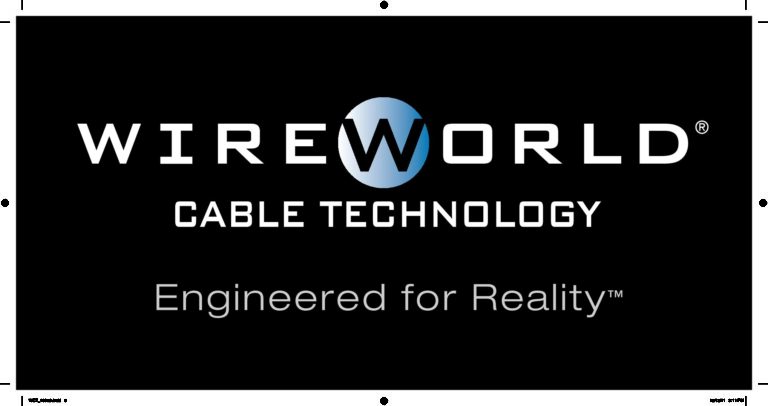 Logo Sign on Black – 15″x7.5″ – Wireworld Cable Technology Resources